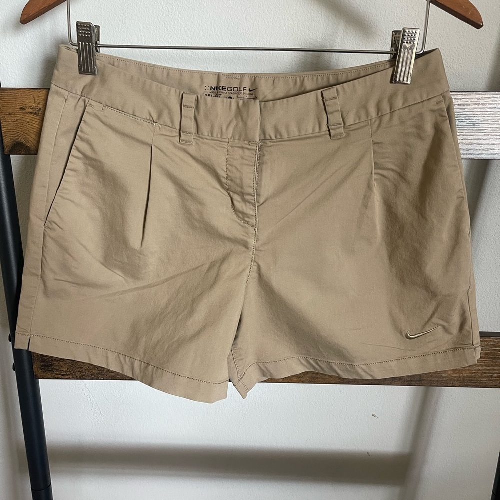 Nike Tan Cargo Shorts Tailored Cotton Blend